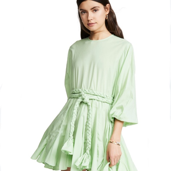 RHODE Ella Light Green Mini Dress - Picture 1 of 9
